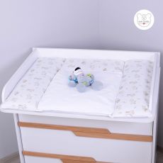 Пеленальний матрац 72х80 см Baby Veres Limpopo, 0-12 міс, 100% бавовна, 1 пелюшка водонепроникна